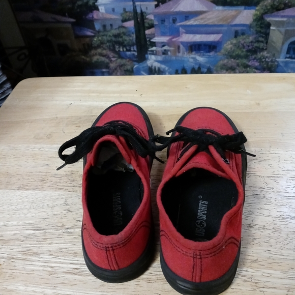U.S Sports red&Black Kids tennis shoes, Size 13,Clean Sneakers,Ready Ship Fast. - Picture 6 of 9
